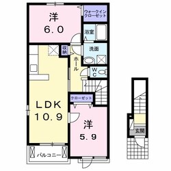 カントリー大海道IIの物件間取画像